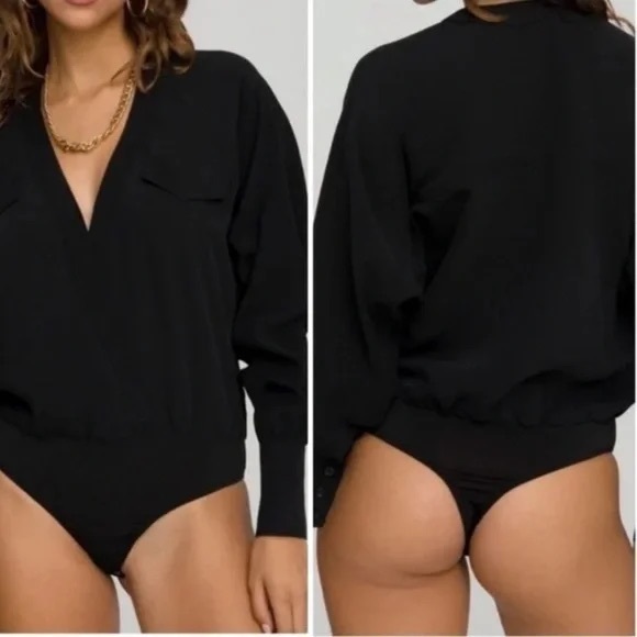 Good American Utility Wrap Bodysuit size 1 Small - Picture 3 of 13